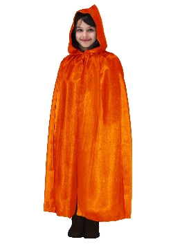 MANTELLO CAPPUCCIO BAMBINO ARANCIONE